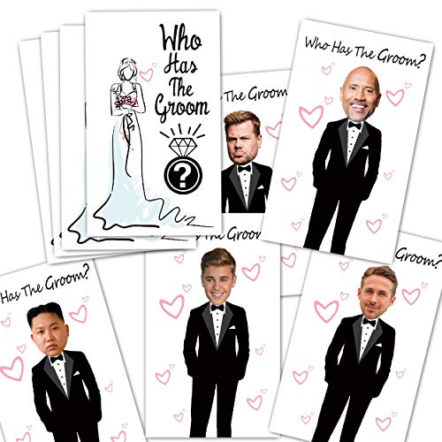 ukebobo Cute Bridal Shower Games - Scratch Off Bridal Shower Game.Funny Bachelorette Party Games - Who Has The Groom - 33 Sheets