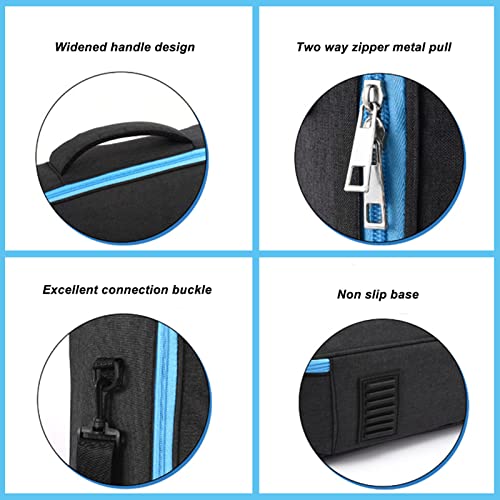 Funda para videoproyector Tyenaza con cremallera doble, resistente a impactos, portátil y para viaje, ideal para BenQ, Vivitek, Optoma, NEC y Acer miniatura 5