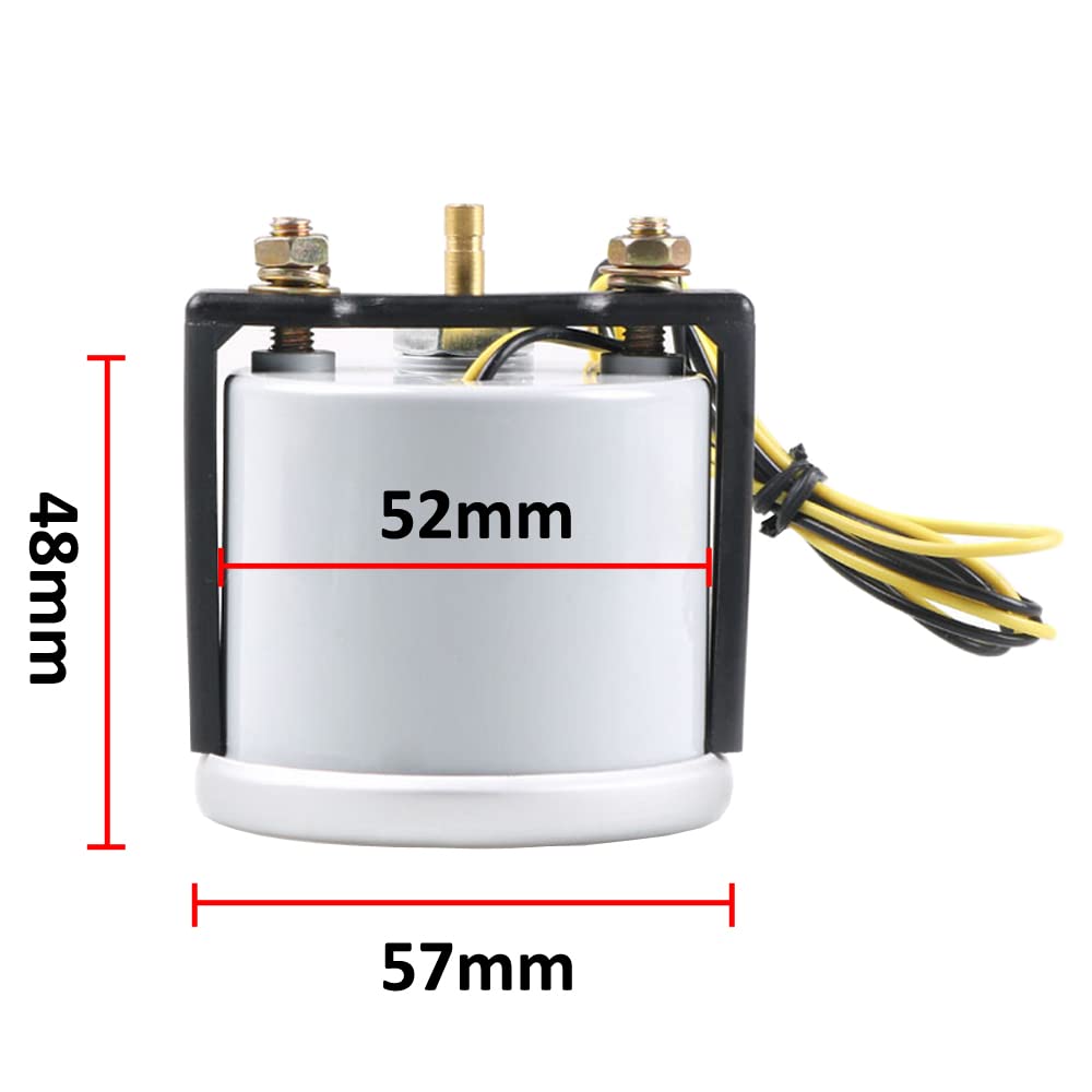 ETOPARS 52mm Automotor Kfz Zeiger Turbo Ladedruckanzeige Messgerät Kit Boost Bar Weiß Helles Lichtanzeige Zeigeranzeige Rennanzeige Rauchtönung Len