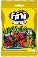 Fini Bala Gelatina Minhoca Brilho, 90G