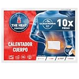 THE HEAT COMPANY Calentador Cuerpo - 10 Piezas - Extra CÁLIDO - Adhesivo - Espalda y Cuello Caliente - 12 Horas de Calor Acogedor - Calor instantáneo - Activado por Aire - Puro Natural