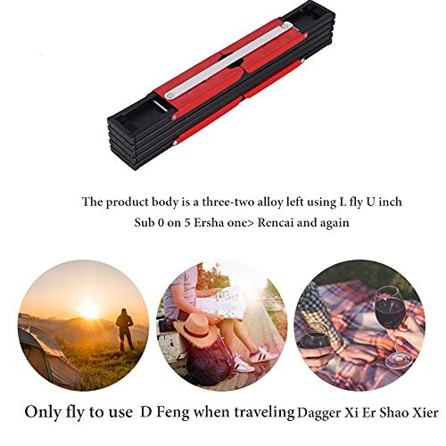 BIGBIGFAMILY Mini mesa dobrável para uso ao ar livre, liga de alumínio resistente com bolsa de armaz