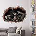 3D Female Ghost Breaking Wall Halloween Decoration 24"×18“ Removable Home Decal Vinyl Wall Sticker Art Decor by Eamall (Design1)