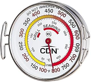 CDN Grill Surface Thermometer, Silver