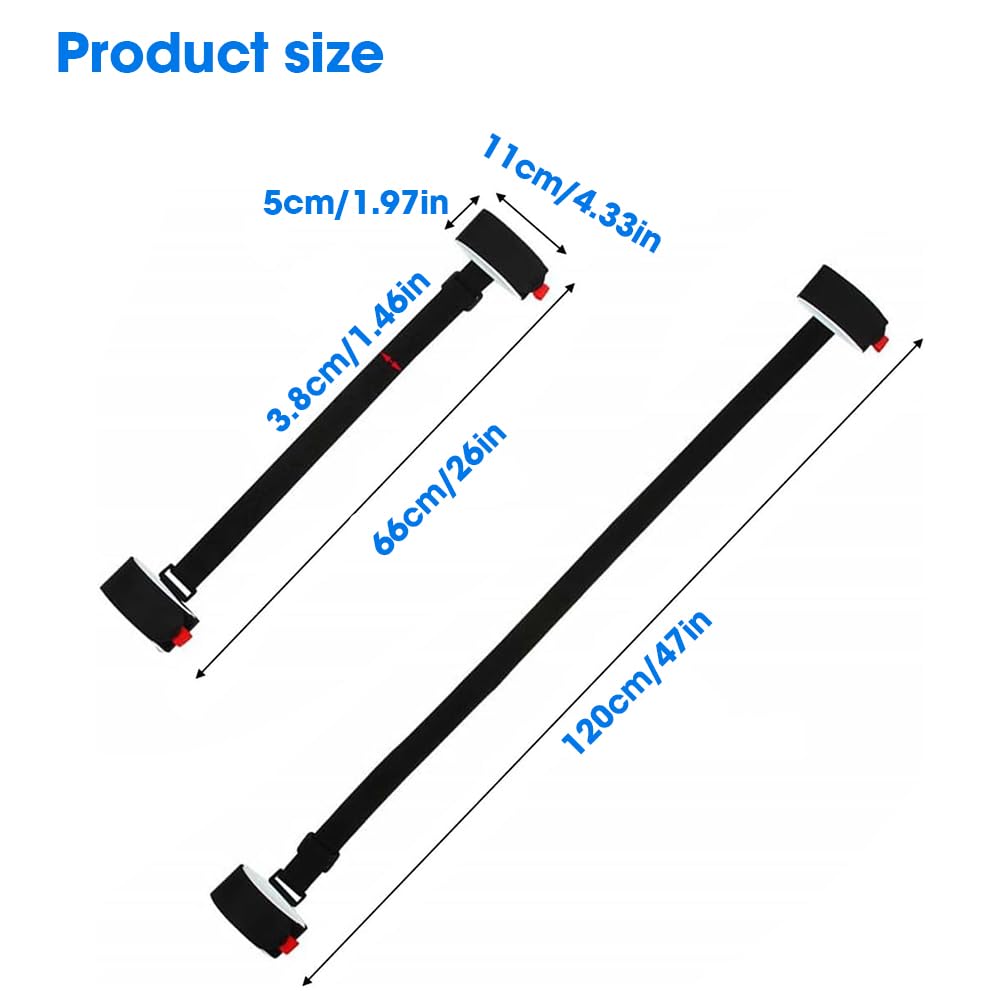 2 Pièces Sangles de Ski, Bandoulière de Ski Sangle de Ski Réglables Robustes Ski Strap Rangement à Skis Portables Sangles de Snowboard pour Transporter Facilement des Skis et des Pôles