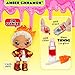 Yummiland Lip Gloss Doll - Amber Cinnamon, with DIY Lip Gloss Kit, Ages 4+