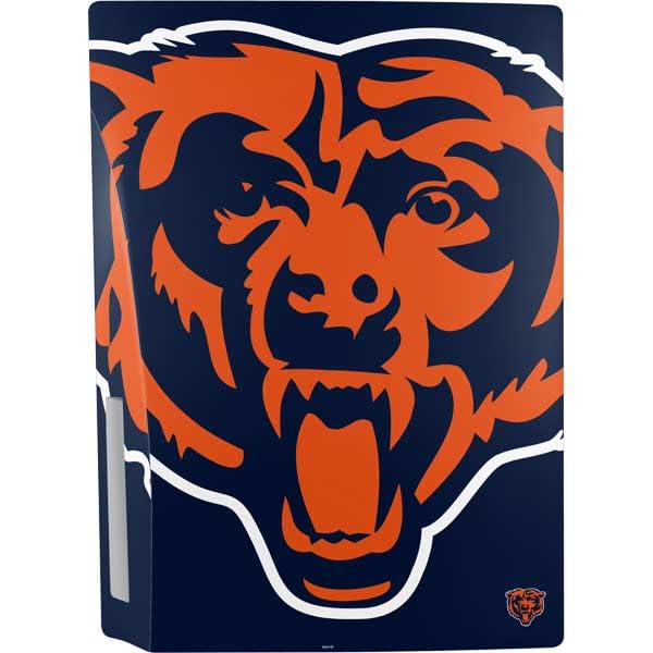 Skinit Decal Gaming Skin Compatible with PS5 Bundle - Officially Licensed NFL Chicago Bears Large Logo Design