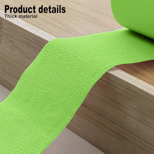 Image of 4 Crepe Paper Streamers Rolls, 328ft Pack of Green and Light Green Crepe Paper for Birthday Wedding Engagement Holidays Home Decor St. Patricks Day Decoration (1.8 inch x 82 ft /Roll)