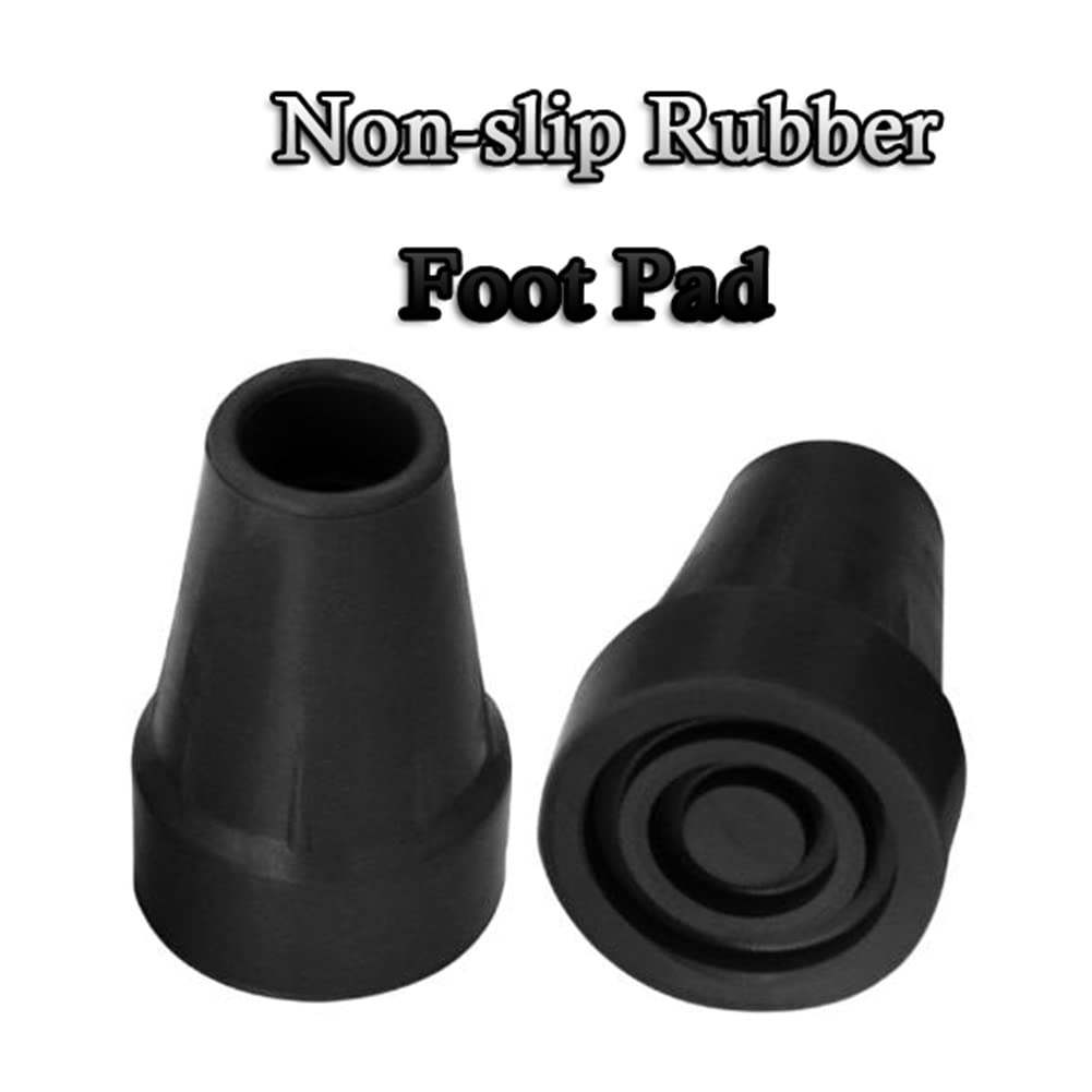 Muletas de Antebrazo Plegables, Regulables en Altura, Muletas Ortopédicas para Mujer, Muletas Ergonómicas para Hombre, Muletas Ultraligeras Antideslizantes (Color : Zwart, Size : 2PCS)