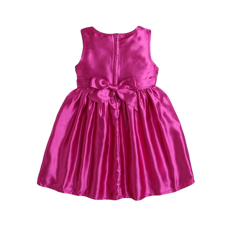 Image of Funshine Girls Spring Summer Casual Dress for Kids | Soft Breathable Comfortable Everyday Wear for Play School Outings Birthday Parties & Family Occasions | Stylish Lightweight Trendy Outfit