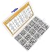 Sutemribor M3 M4 M5 Stainless Steel Button Head Hex Socket Head Cap Bolts Screws Nuts Assortment Kit, 540PCS