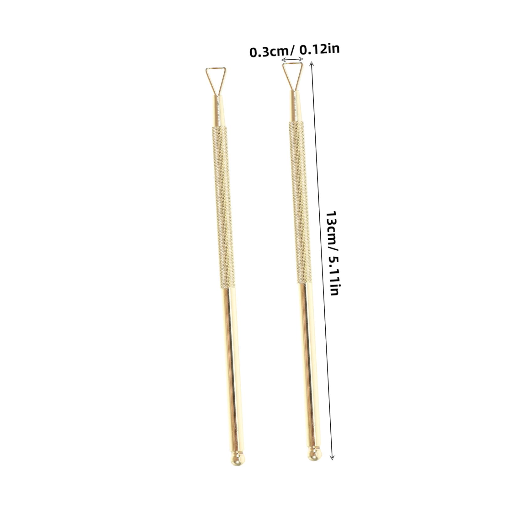 Beatifufu Ergonomic Handle Cuticle Pusher Triangle Nail Art Scraper Remover for Nail Polish in Beauty Salons