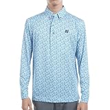 [フットジョイ] シャツ フローラルプリント 長袖ボタンダウンシャツ ブルー メンズ M FJ-F24-S10 32069-M