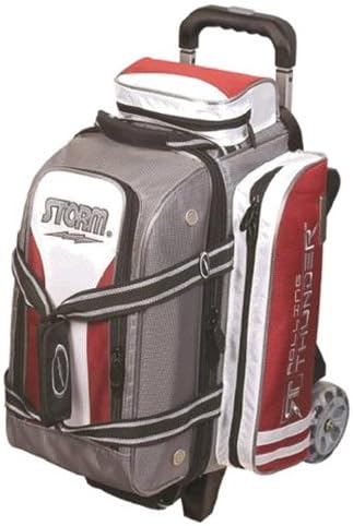 2 Ball Rolling Thunder Bowling Bag by Storm- Gray/Red/White