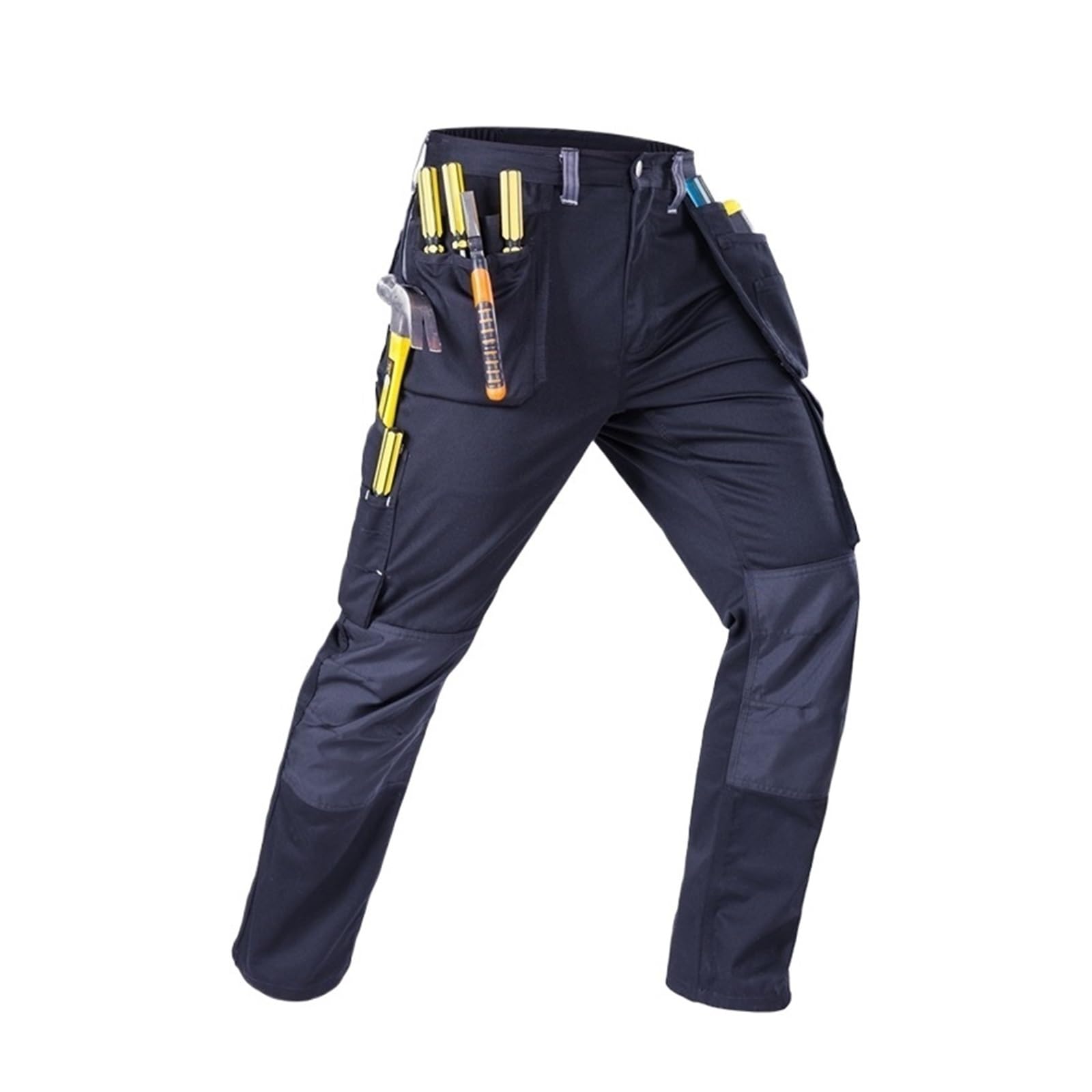 Arbeitshosen Arbeitshose mit Reflektoren und mehreren Taschen Herren Cargohose Bauarbeiten