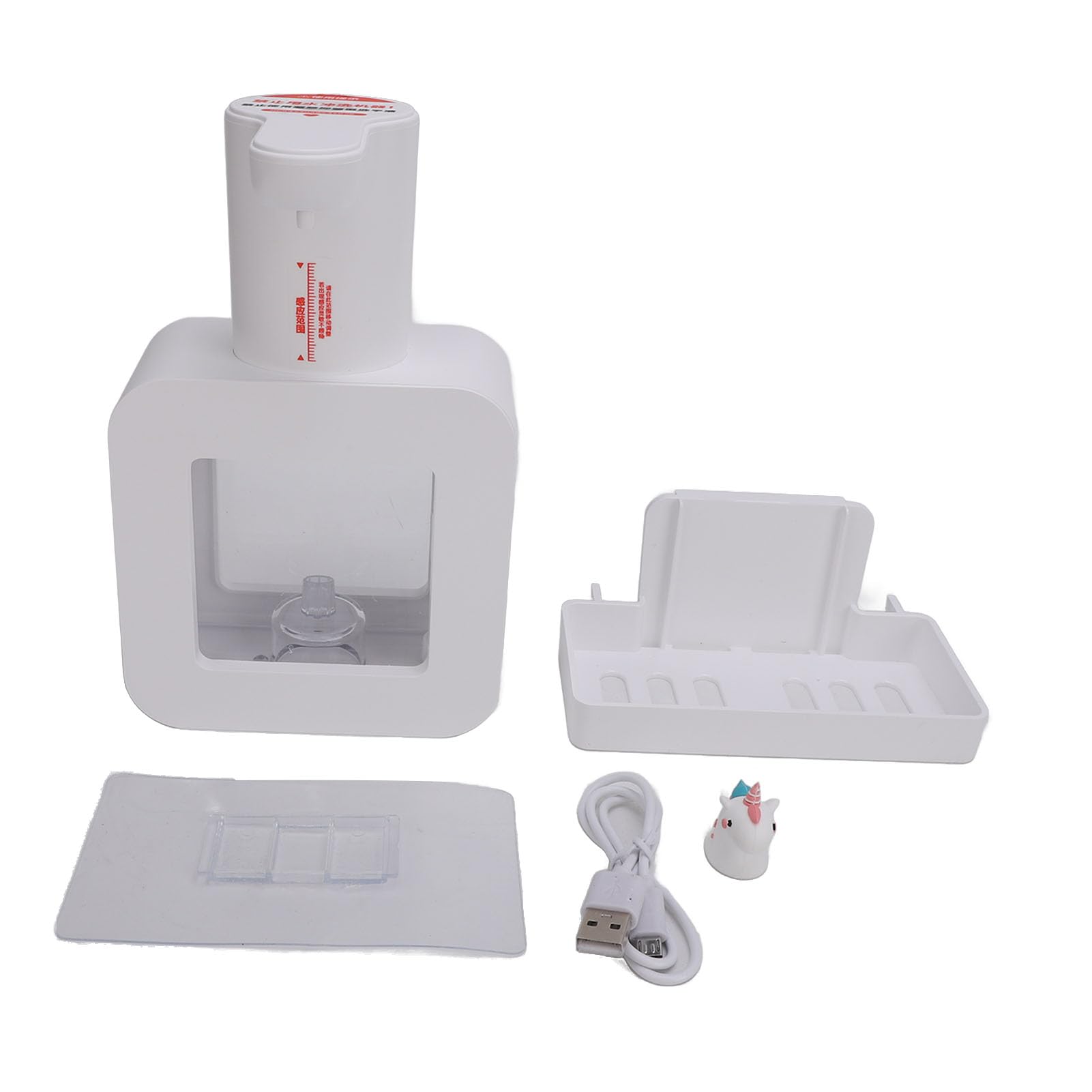 Berührungsloser Seifenspender, Kompakt, Große Kapazität, 1200 MAh, Wandmontage, Automatischer Schaumseifenspender für die Küche (White)