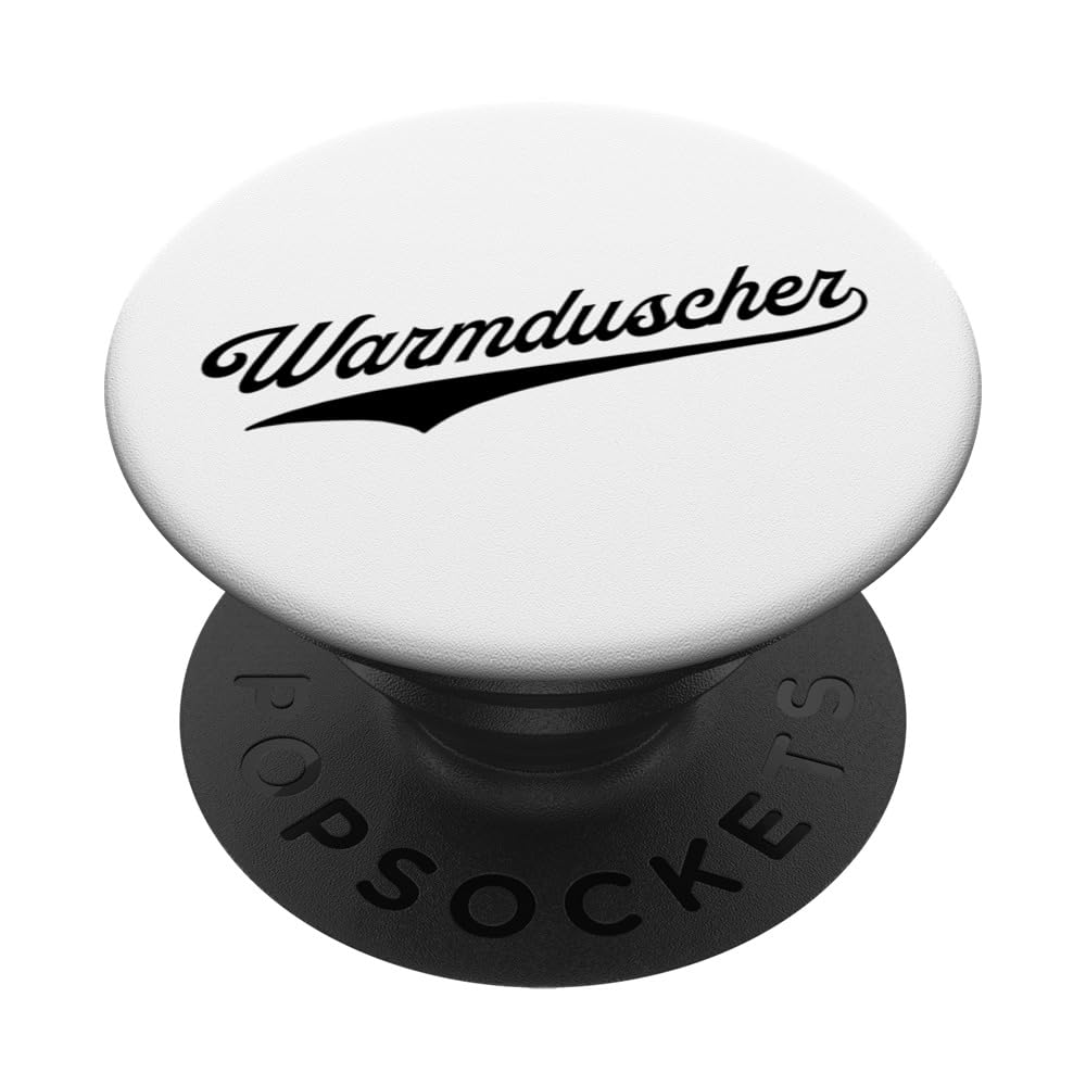 Warmduscher Wienerisch für Weichling PopSockets Swappable PopGrip, Black