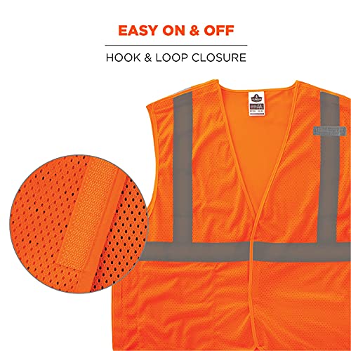 Image of Ergodyne GloWear ANSI High Visibility Orange Breakaway Reflective Safety Vest