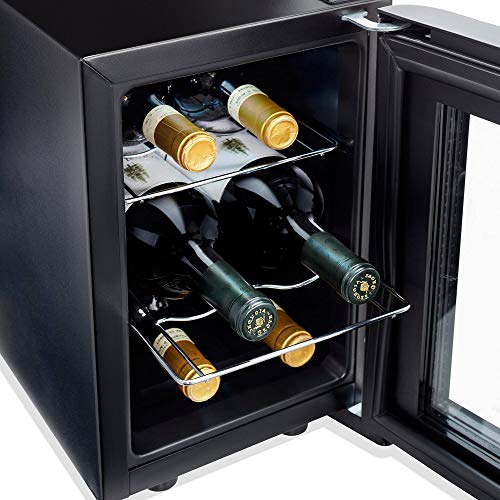 Wine Enthusiast 6Bottle Countertop Wine Cooler Mini Fridge for