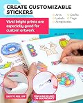 Sticker Paper pour imprimante jet d'encre - (30 Feuilles), 8.5 x 11 Taille de la lettre, Sticker Matte Paper - Idéal pour l'artisanat et l'impression Vibrant, Long-Lasting Designs