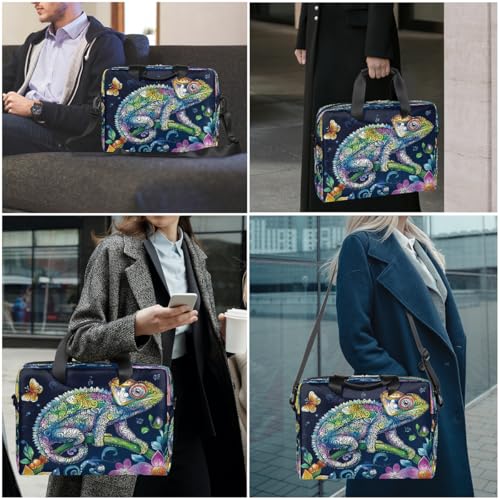 Maletín para laptop unisex 15.6-16 pulgadas floral miniatura 2