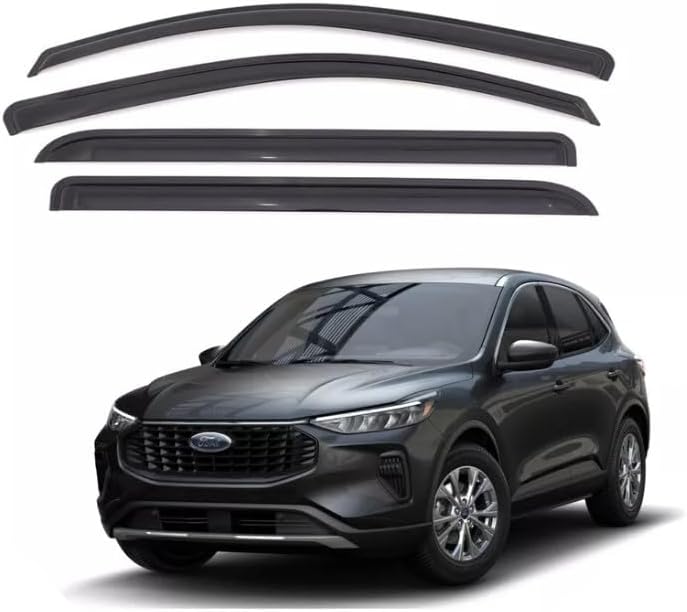 Smoke Window Sun Vent Visor Rain Guards Deflectors for Ford Escape 2020-2024