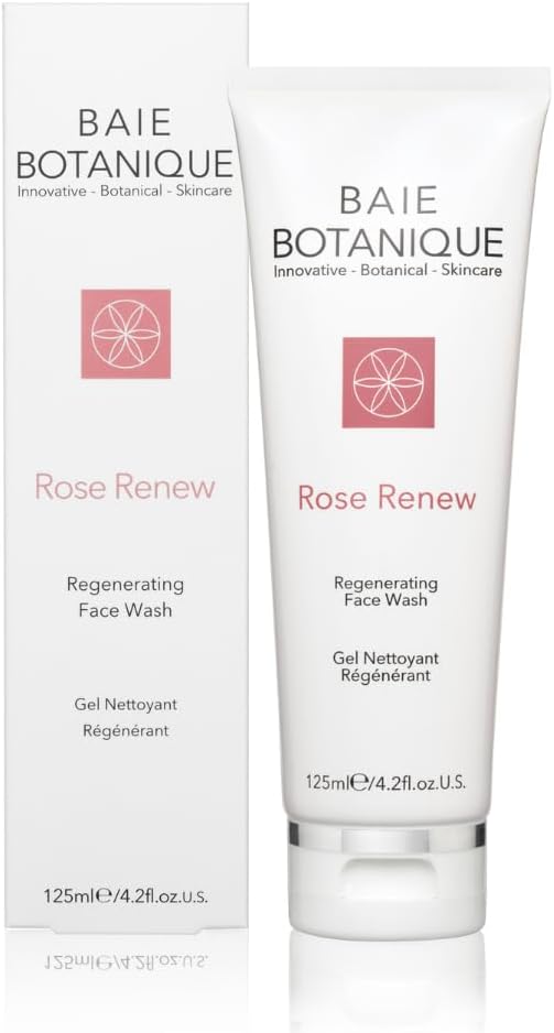 Regenerating Face Wash Smooth Skin - Rosewater, Rose Absolute, Rosehip Seed Oil, MSM, Vitamin C, Green Tea - 98% Natural, 70% Organic - 30 Day Satisfaction Guarantee.