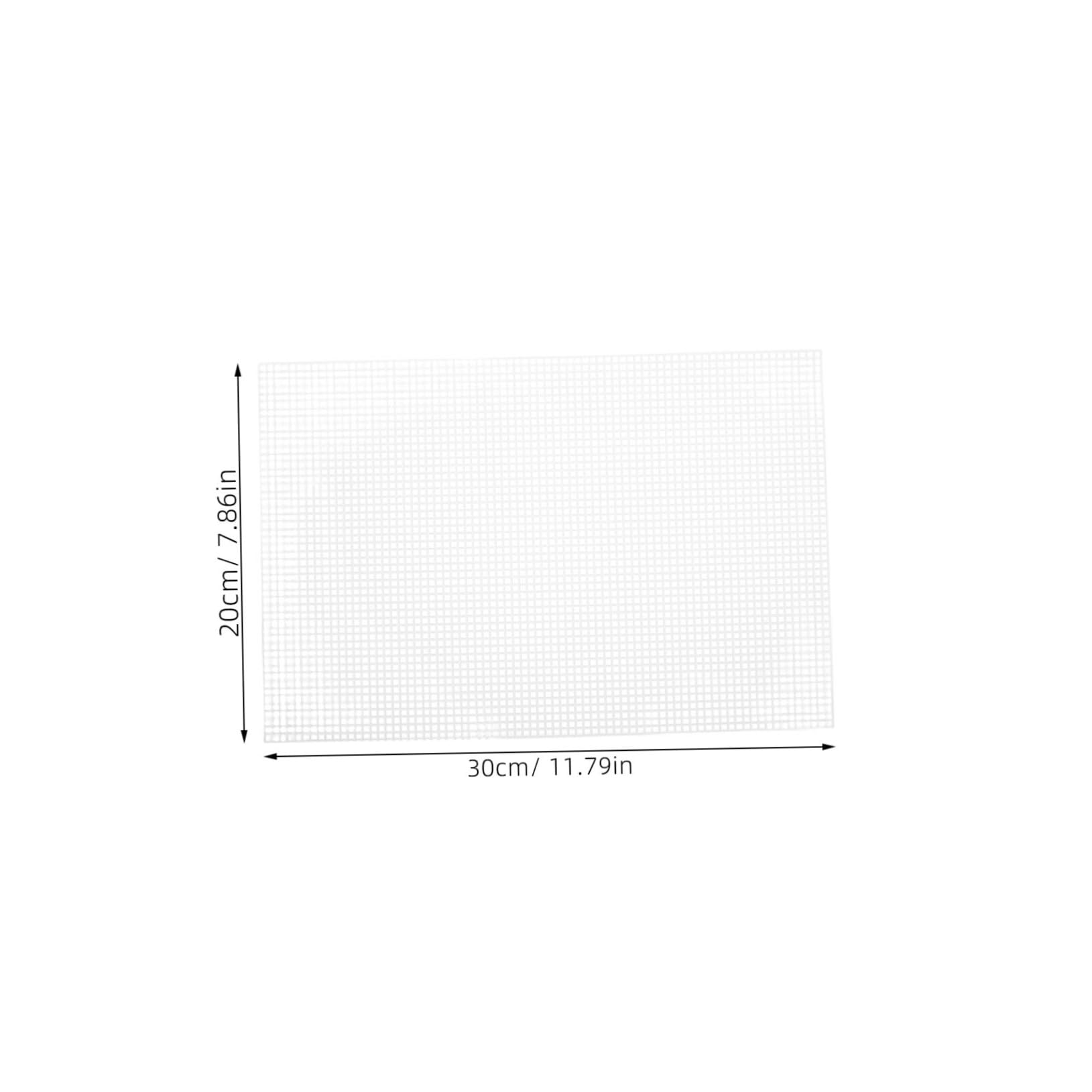 Beatifufu 5 Pack Plastic Mesh Sheets for Embroidery Cross Stitch Canvas 30x20cm DIY Yarn Crafts Handmade Sewing