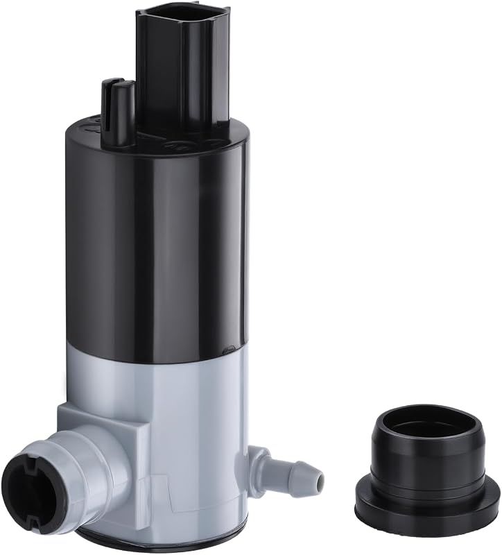 Bomba do lavador do para-brisa Ricmjend 12 V com borracha de vedação – Chrysler, Dodge, RAM, Ford, Jeep e Lincoln