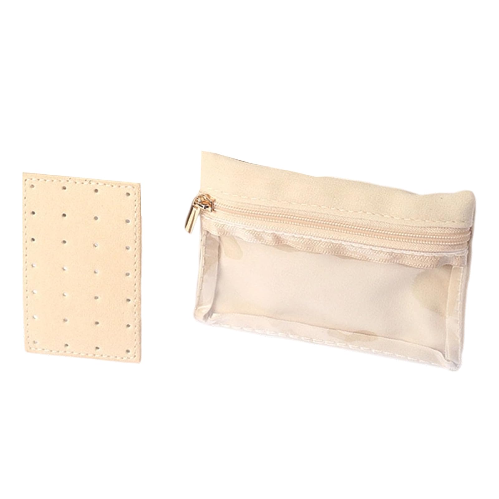 Msioytog Stylish Jewelry Travel Case with Compact Design Faux Suedes Lining and Multiple Storage Sections for Organization PVC Jewelry Pouches