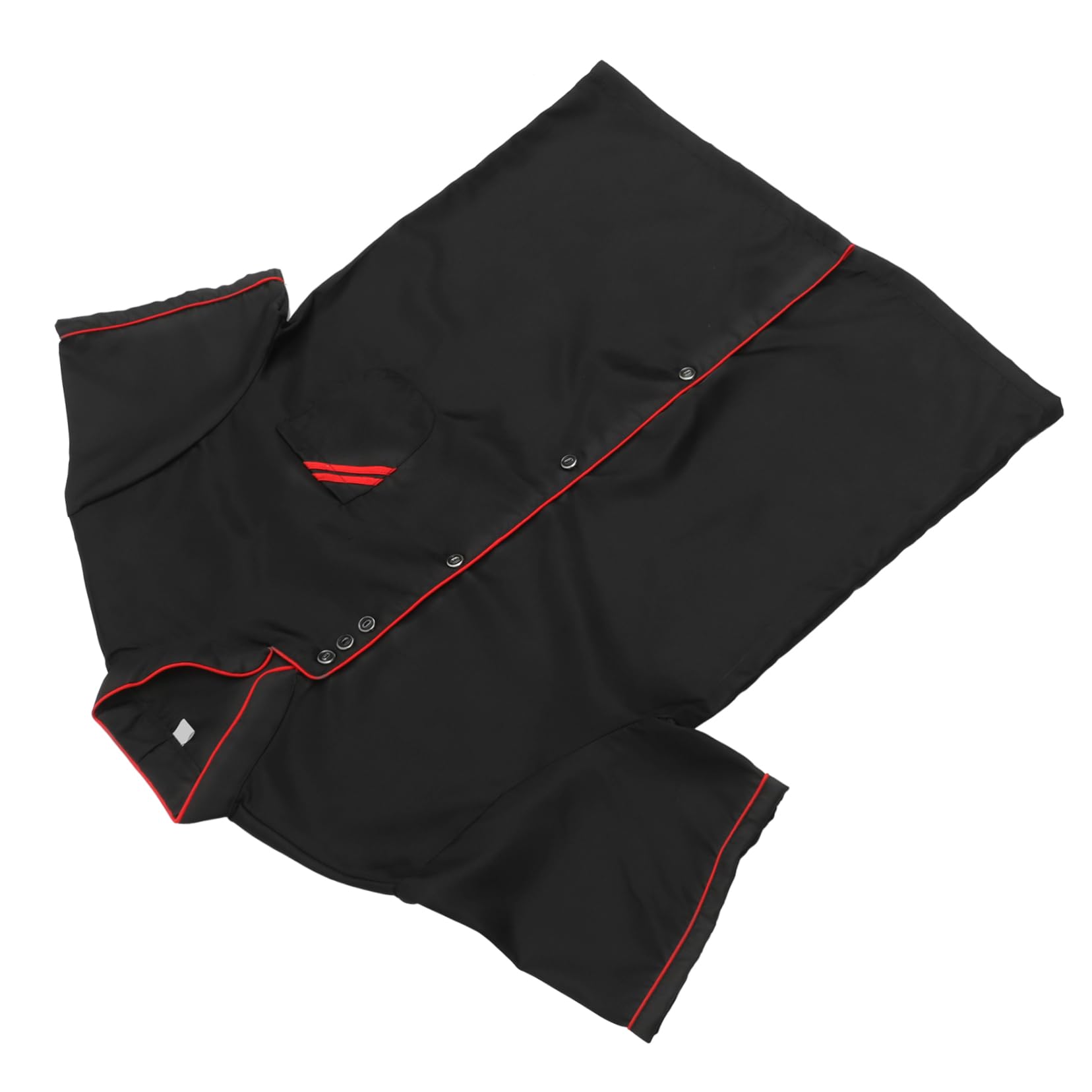 Unisex Short Sleeve Black Chef Jacket for Men and Women, Breathable Cotton Catering Shirt for Restaurant Bakery Food Service, Oil Proof and Easy to Wash, Size M