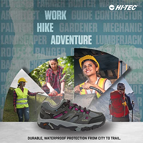 Hi-Tec Apex Lite Low Wp Waterproof Hiking Shoes For Women, Lightweight Breathable Outdoor Trekking And Trail Shoes - Light Blue/Medium Grey/Light Blue, 8 Medium #TOP6
