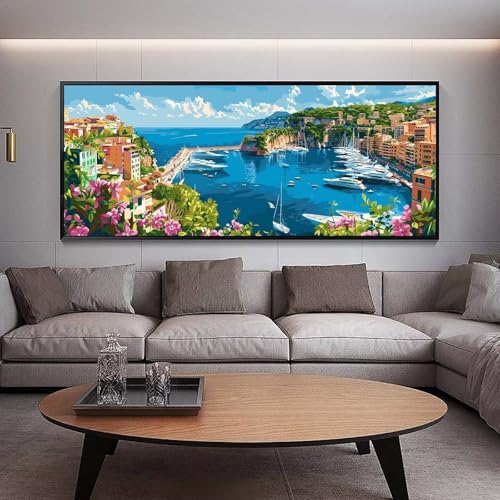 Diamant painting adulte femme cadeau créatif paysage géant
