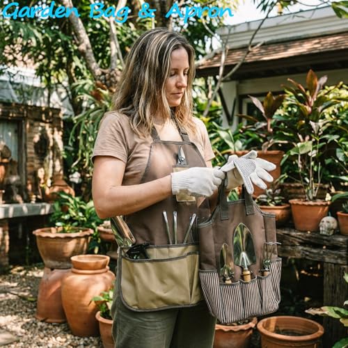 Set de herramientas de jardín 14 piezas con medidor de humedad miniatura 2