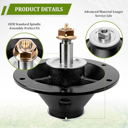 wyevee 5100993 Spindle for 52'' 61'' Deck Mower Compatible with F erris IS2000Z IS2100Z IS2500Z IS2600Z S Napper S150XT S175X S200X S200XT, Replaces 5100993SM 285-974 by wyevee - Used condition - Image 6