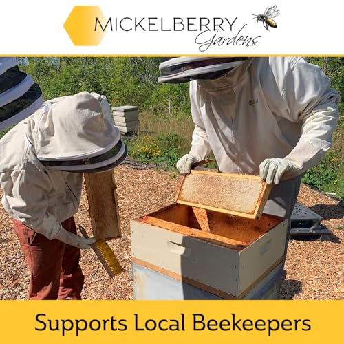 Mickelberry Gardens Honeybee Flight Gift Set 3 Jar Honey Flight (3 × 3 oz) | 3 Jar Honey Flight (3 × 3 oz) Featuring Wildflower & Blackberry Honeys, Pure, Local, Raw, Ready to Gift, Made in the USA - Image 6