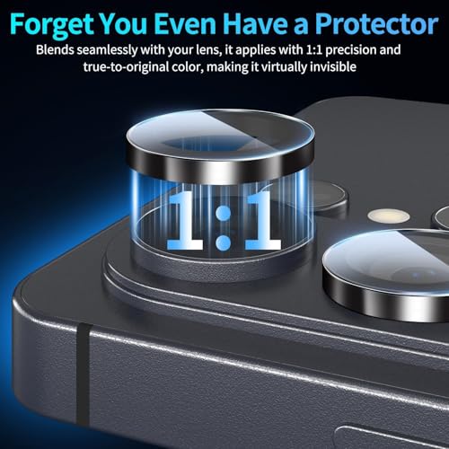 Image of Premium Camera Lens Protector Compatible For Samsung Galaxy S26 Ultra 5G (Black) Camera Lens Protector - 9H Tempered Glass, Military-Grade Anti-Scratch, Case-Friendly, Easy Install Frame