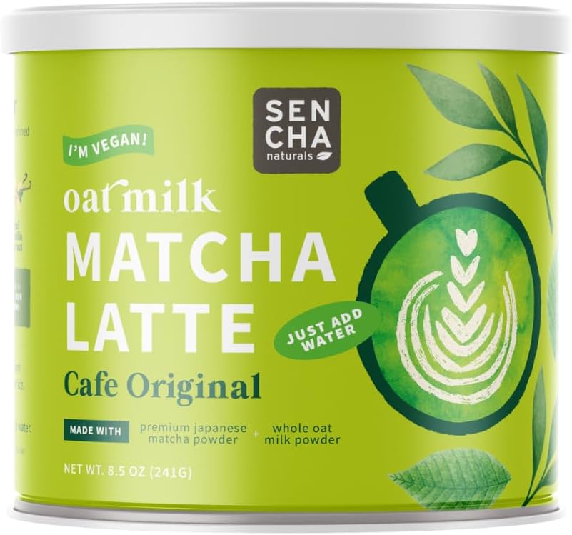 SENCHA NATURALS Oat Milk Vegan Matcha Latte Café Original 8.5 oz