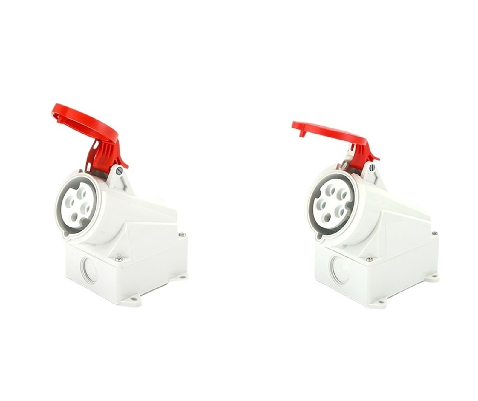 Connecteur mâle et femelle 16A 32A IP44 étanche industriel rouge 3 broches