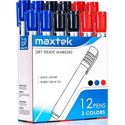 maxtek Rotuladores Pizarra Blanca, 12 Whiteboard Marker Cover