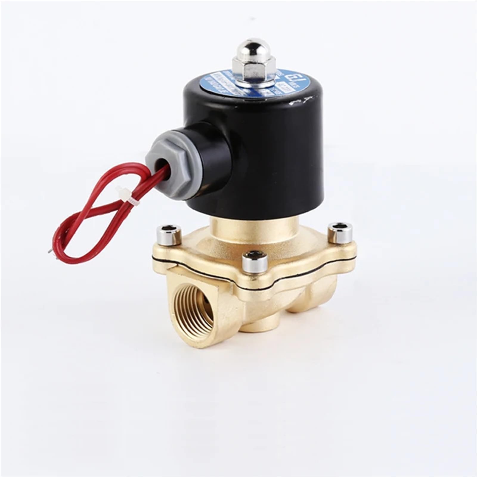 1/2" Normally Closed Brass Solenoid Valve 24 V 12 V 220 V 110 V (BSP-24VDC-NBR-SEAL)