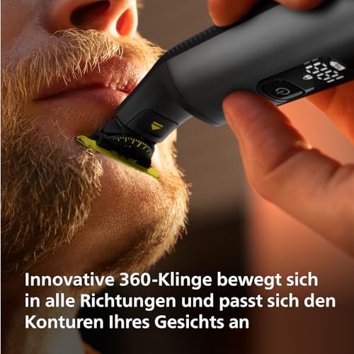 Philips OneBlade Pro 360 Face & Body - Elektrischer Bartschneider, Rasierer und Bodygroomer,...