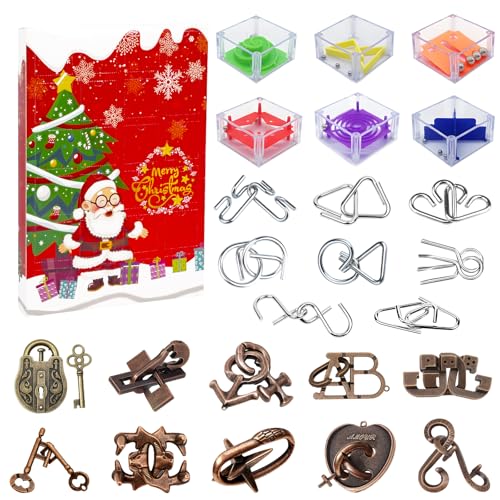 Rileryan Brain Teaser Advent Calendar 2025 Christmas Countdown Calendar