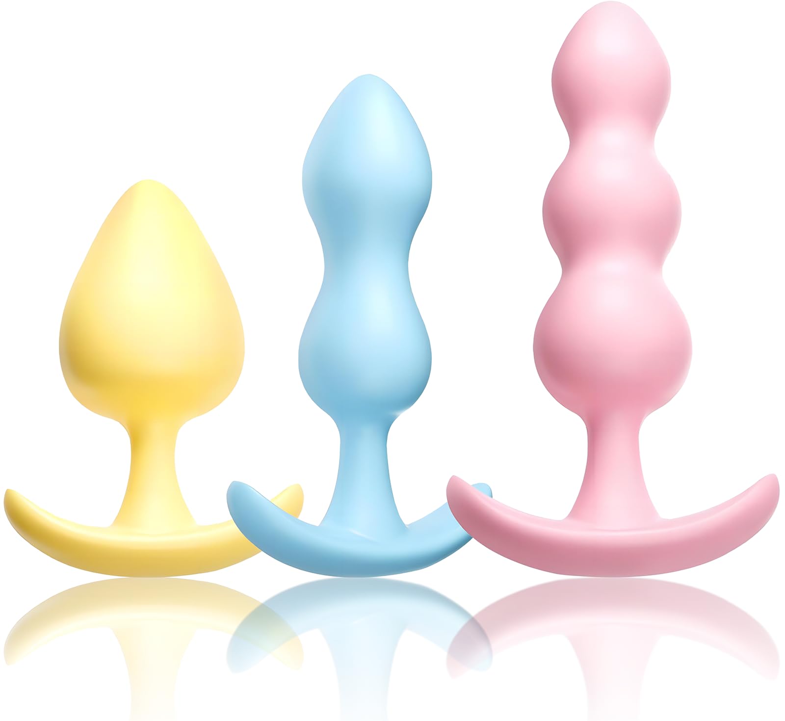 3 Pack Anal Plug Butt Plug Silicone Sex Toy for Adults Women Men Silicone Anal Training Toy Prostate