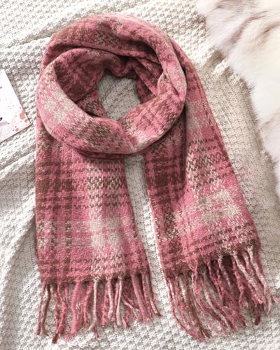 DOFOWORK Scarf for Women - Winter Womens Scarves for Cold Weather, Soft Tassel Wrap Blanket Scarf2