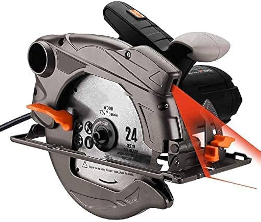 Amazon | 丸ノコ 刃径185mm レーザーガイド 1500W 4500RPM 2*替
