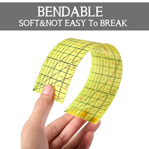 Hot Ironing Ruler, Heat Resistant Hemmer Ruler Sewing Tools Measuring Handmade Tool for Electric Iron Home Work, 10 Inches(2.5 x 10 Inch)