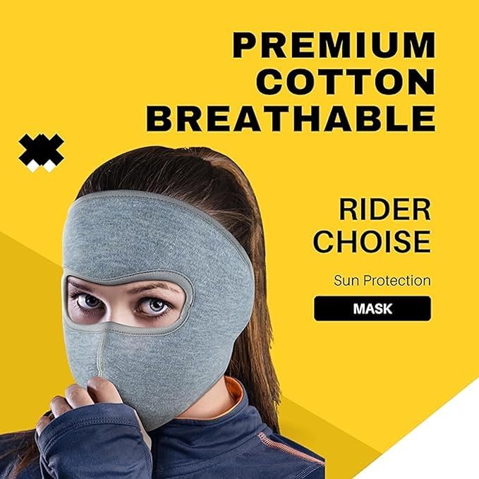 Image of ZYNEX WEAR Cotton Solid Face Masks for Men & Women | Breathable & Reusable Mask for Bike Riding, Cycling, Running, Gym & Walking| Washable Face Cover with Lightweight Design