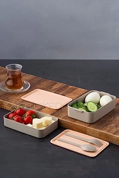 4'lü Set Bento Yemek Kabı 900 Ml