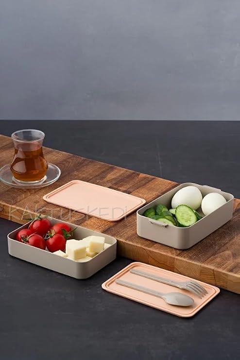 4'lü Set Bento Yemek Kabı 900 Ml